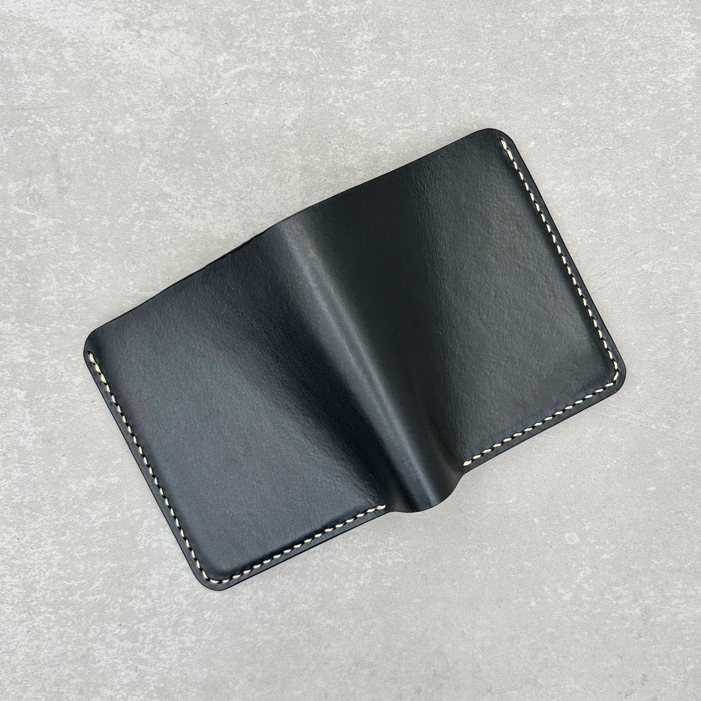 Vertical Bifold Wallet - Black