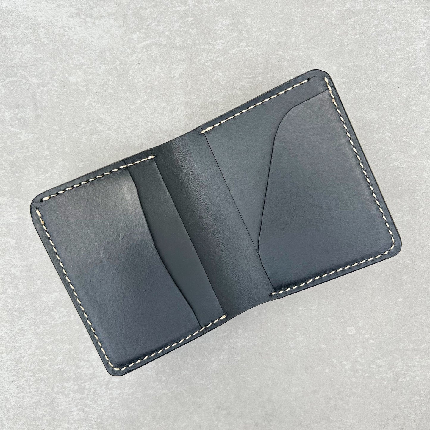 Vertical Bifold Wallet - Black