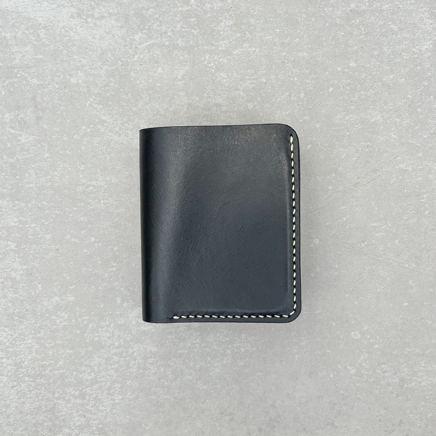 Vertical Bifold Wallet - Black