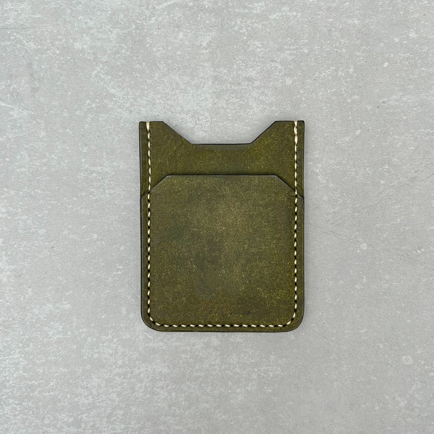 Vertical Card Holder - Olive