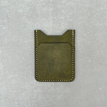 Vertical Card Holder - Olive