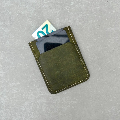 Vertical Card Holder - Olive