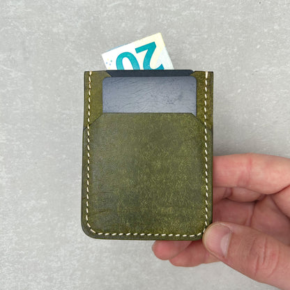 Vertical Card Holder - Olive