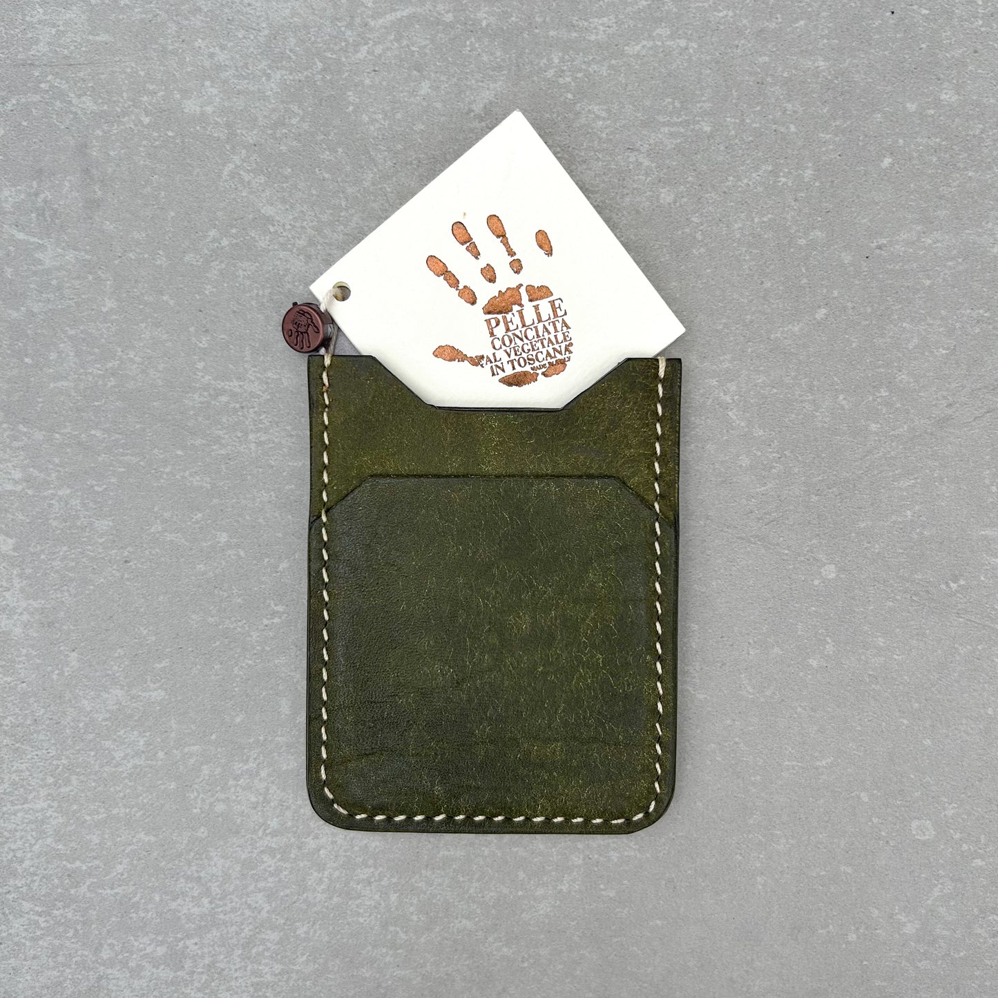 Vertical Card Holder - Olive
