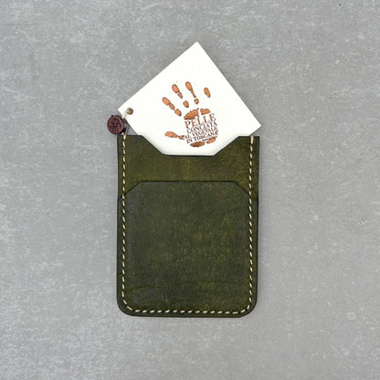 Vertical Card Holder - Olive